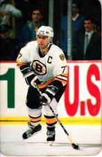 Ray Bourque 1993-94 Boston Bruins 3 1/2 by 5 3/8 photo fiberboard fridge magnet
