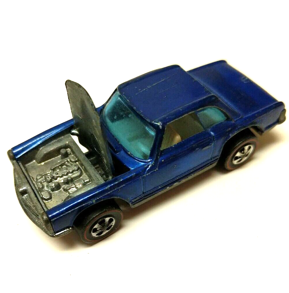 Hot Wheels Redline Mercedes Benz 280 SL 1969 Blue White Interior