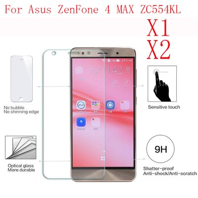 ANTI SCRATCH Tempered Glass Screen Protector Film For Asus ZenFone 4 MAX ZC554KL