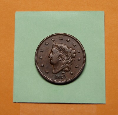 1835 Large Cent Cornet N-13 R4 Very Nice Color and Surface! Outstanding Pedigree