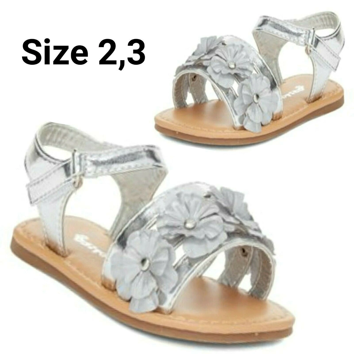 Infant silver best sale sandals