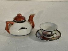 Vintage Mini Japanese Doll House Ceramic Tea Set