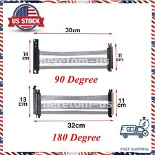 90 /180  PCIE 4.0 16x Riser Graphics Card Extension GPU Expansion Card Cable