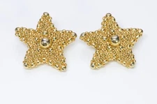 Christian Lacroix 1980’s Gold Plated Starfish Earrings