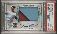 2020 Leaf Trinity Tink Hence Rookie Patch Auto Platinum • #TH1 • 38/75 • PSA 10