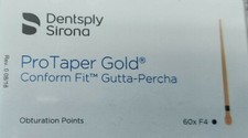 Protaper Gold F4 Gutta Percha Points Dentsply Tulsa Box of 60 Dental Universal