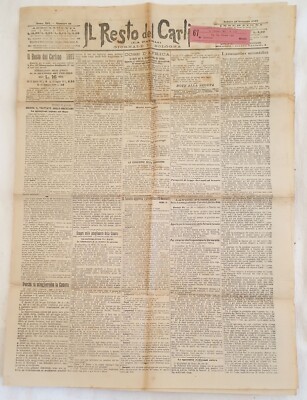 IL RESTO DEL CARLINO 16 Januar 1897 Nerazzini Lugii Dalfiume Castel San Pietro