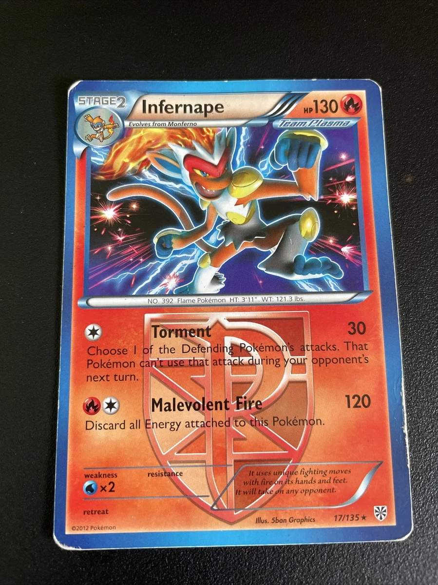 Pokemon Team Plasma Infernape Cards