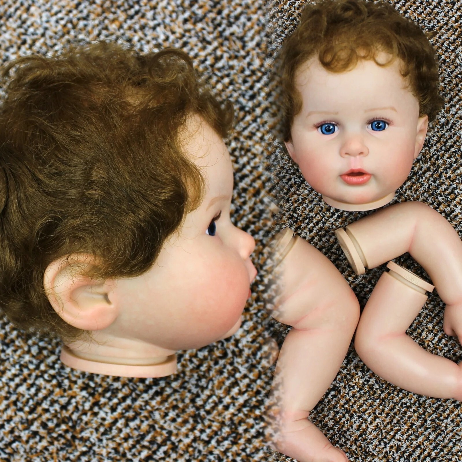 22in Reborn Baby Painted Unassembled Soft Touch Doll Kit Par