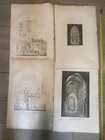 Lot of 39 Engelmann Signed Lithographs - Religious Architecture and Ruins - C