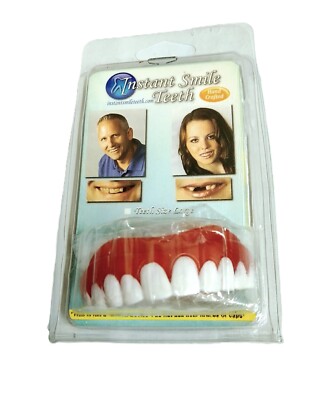 Instant Smile obere & untere Veneer Zähne | Flexible Comfort Fit 1 Größe passt den meisten