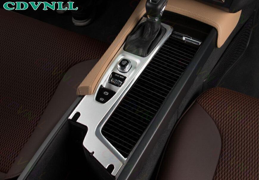 For Volvo S90 2017-2024 Matte Silver Central Console Gear Shift Cover ...