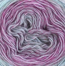 LANA GROSSA Yarn Ecopuno Dégradé 100g Cotton Wool Alpaca 401 Mint And Lavender