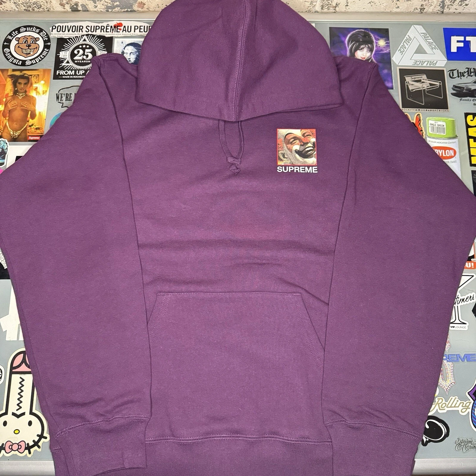 Sweat à capuche Supreme Butthole Surfers grande aubergine neuf