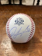 Orlando Arcia Signed Atlanta Braves 150th Anniversary Logo Baseball PSA DNA Coa