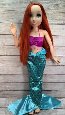 Disney 32'' Princess Ariel My Size Doll Playdate Little Mermaid Posable  *READ*
