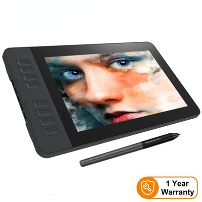 Graphics Drawing Display Digital Tablet Monitor With8192 Levels Battery-Free Pen