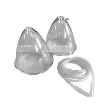 2PCS 80ml Breast Cup 2 Pipes For The Vacuum Breast Enlargement Beauty Machine