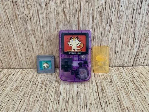 Burger King Vintage 2000 Happy Meal Toy Pokemon Mini Game Boy Color Meowth Lot