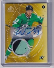 2025-26 SP Game Used 1/1 Gold Spectrum Auto Premium Memorabilia Wyatt Johnston
