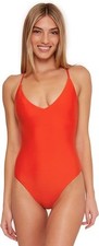 Trina Turk Monaco Twist Back One Piece Swimsuit in Flame Size 8