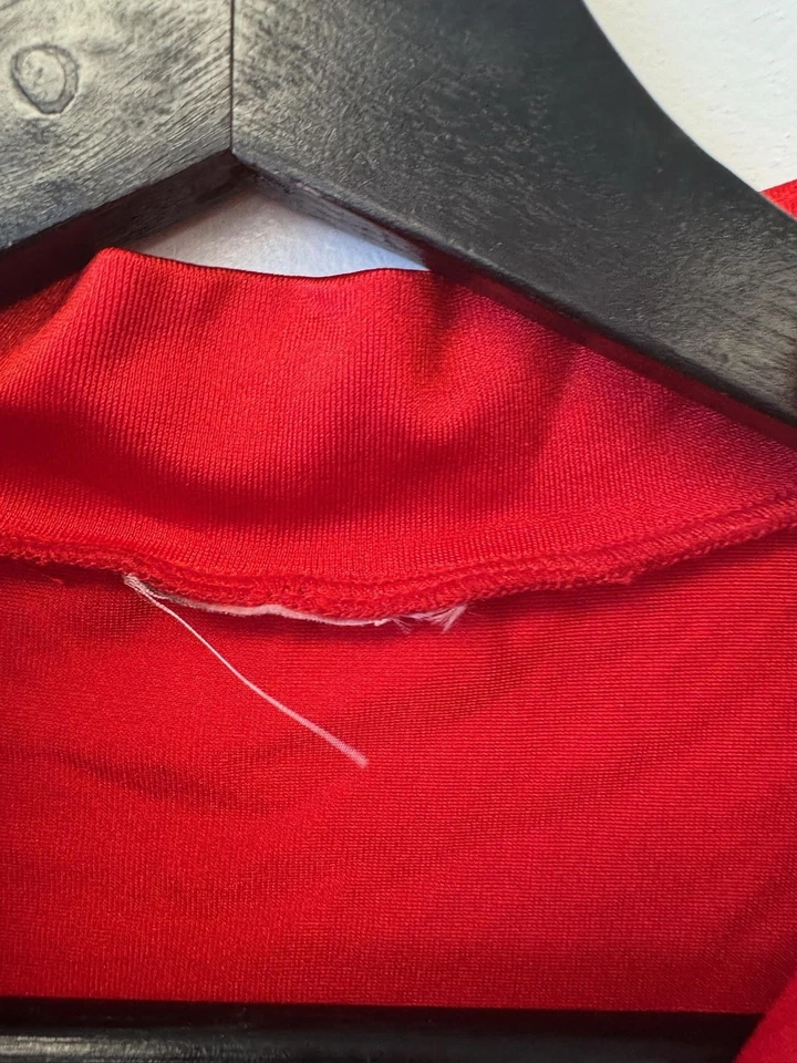 Vintage Schwinn Cycling Shirt Jersey Mens Small Red South Chicago Wheelmen 80s - Image 2 of 4