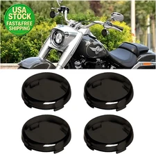 4pcs Motorcycle Bullet Turn Signal Light Lens Covers Front Rear Replacement