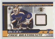 2001-02 Pacific Vanguard Fred Brathwaite Roman Turek #5 0a1