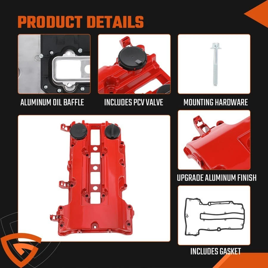 Kit de tampa de válvula de alumínio para Chevy Cruze Trax Sonic Volt Encore ELR 2011-19 1,4L - Imagem 3 de 4