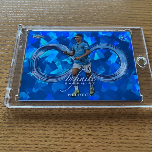 Phil Foden #IS-4 2024 Topps Chrome UEFA Sapphire Infinite card