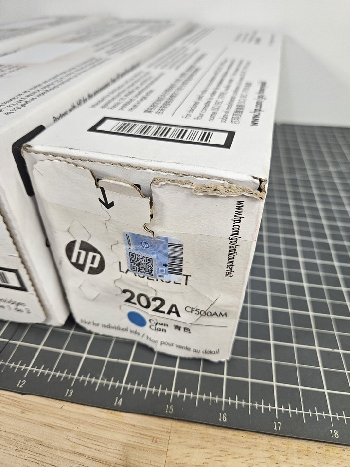 Genuine HP 202A 3-pack Cyan/Magenta/Yellow LaserJet Toner Cartridges | eBay