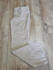 Topshop Petite Women's Brown Wide Leg Trousers Uk Size 8 Used