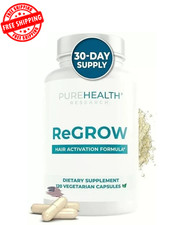 ReGROW Hair Growth Vitamins with Biotin, Hair Supplement by PureHealth Research