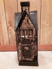 Metal House of Wine Corks with corks included 15" x 4"