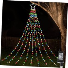 Christmas Outdoor Tree Light,Christmas Decorations Lights with 8 Multicolor