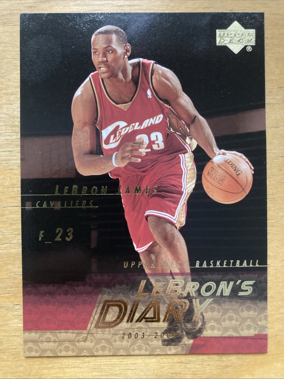 2003-04 Upper Deck LeBron James LeBron’s Diary #LJ14 Rookie RC Cavaliers
