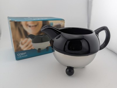Bredemeijer Cosy Milchkännchen 1418Z Schwarz Edelstahl Keramik Milchkännchen Neu Box