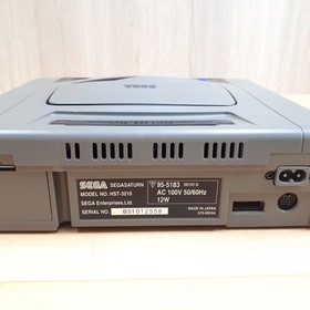 SEGA SATURN Console bundle with 2 controllers & 5 Games Japanese Gray tested