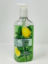 BATH  BODY WORKS Kitchen Lemon And Mint DEEP CLEANSING HAND SOAP 8oz /236 ml