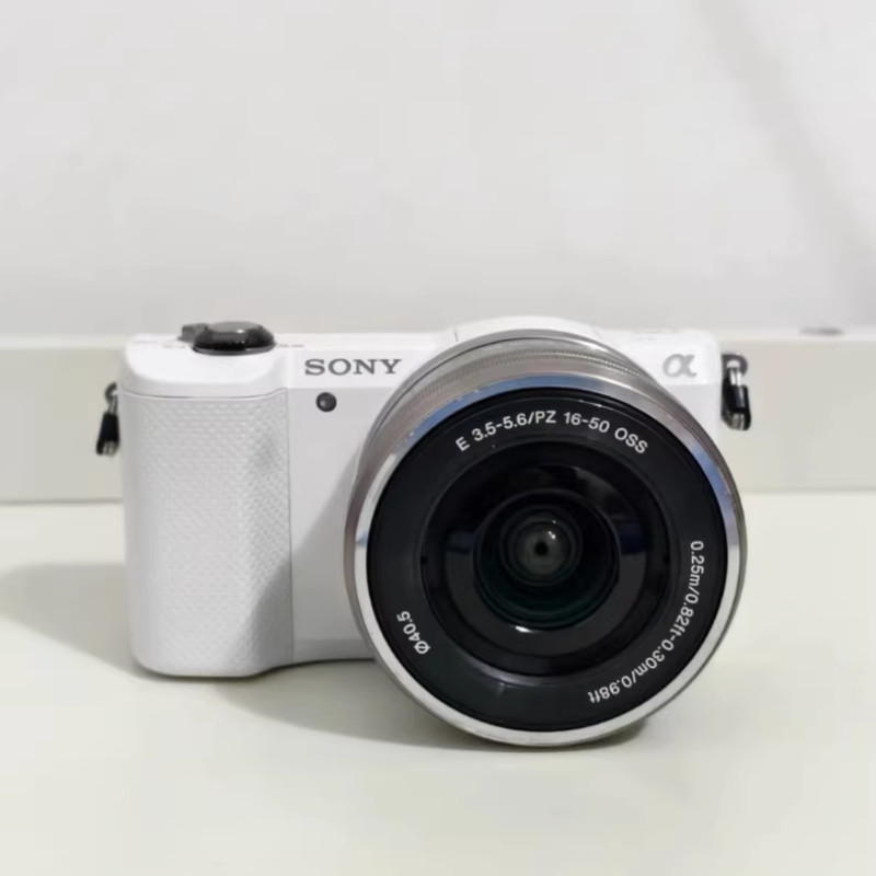 Sony Alpha A5000 Mirrorless Digital Camera w/ 16-50mm Lens white