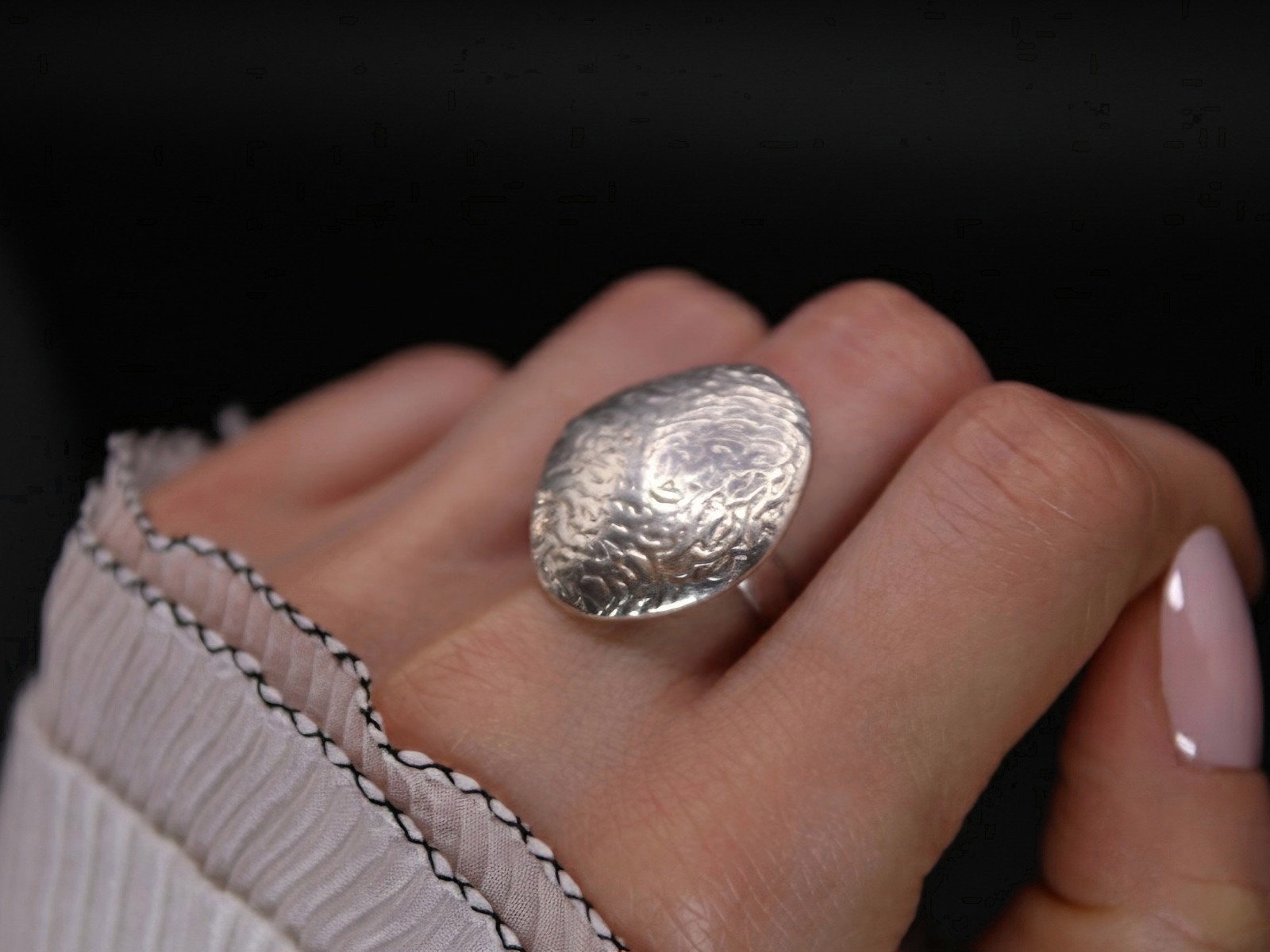 Stylischer Statement Ring aus 925er Silber - image 8