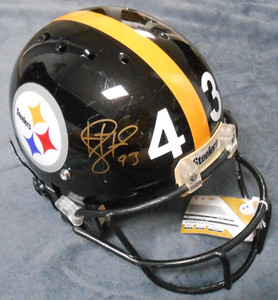 Troy Polamalu Signed Authentic Used, Reconditioned Steelers F/S Helmet - Beckett