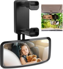 Auto Rückspiegel Baby 360° Drehbar, Sichtfeld Weitwinkel, Montage ohne Werkzeug