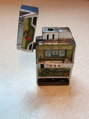 Vintage Forbidden Fruit Slot Machine Torch Lighter Casino Style Untested