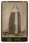 Catholic Nun wearing Habit Cabinet Photo 1880-1908 G Bousquet WOONSOCKET R.I.
