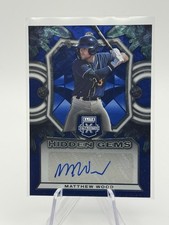 2023 Panini Elite Extra Edition - Hidden Gems Matthew Wood #HG-MWD Blue (AU, RC)