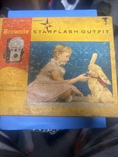 Vintage Kodak Brownie Starflash Outfit 24T Camera w/Original Box, Works  5185
