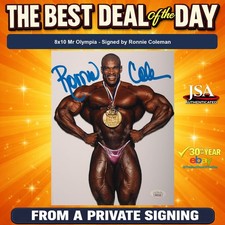 Ronnie Coleman Signed 8x10 Photo Mr. Olympia JSA COA from Private Signing