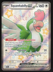 Squawkabilly ex 223/091 Paldean Fates Shiny Ultra Rare
