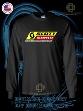 T-shirt manica lunga uomo Scoot Sport MTB Racing Team taglia americana nuova